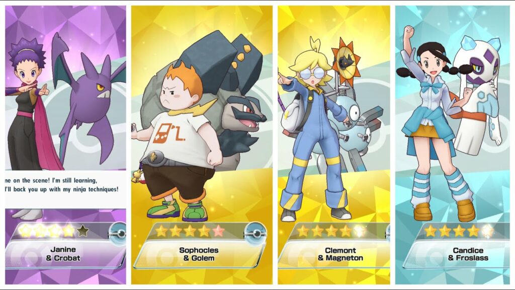Pokemon Masters EX: 4 New BP Sync Pair Showcase Sophocles is The Best, Froslass, Crobat & Magneton