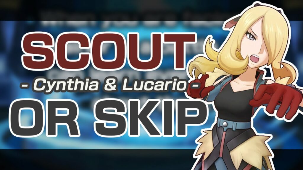 [Pokemon Masters EX] BEST SUPPORT EVER? | SCOUT OR SKIP: Sygna Suit Cynthia (Aura) & Lucario