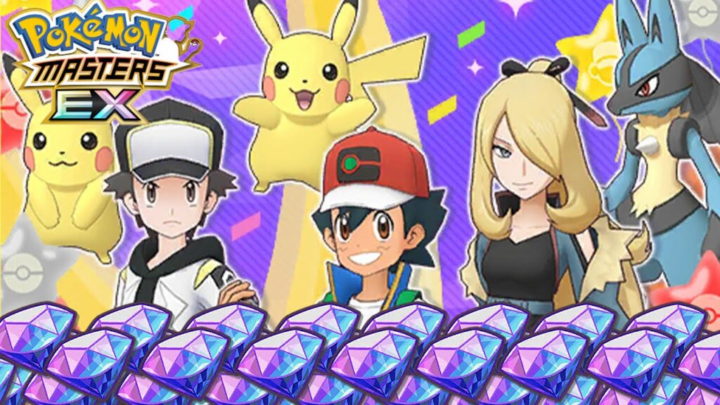 PAIN & SORROW 3RD ANNIVERSARY RED & PIKACHU & ASH &  CYNTHIA Masterfair Summons(Pokemon Masters EX)