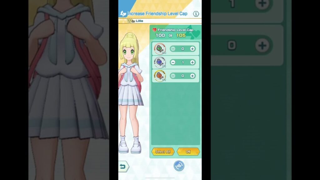 Unlock more Lillie’s Friendship Level Cap | Pokemon Masters Ex