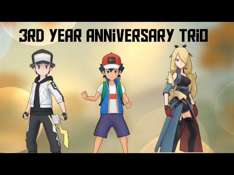 Anniversary Trio 2022|Ash Red and Cynthia|Pokemon Masters Ex