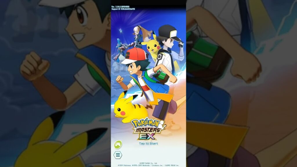 Ash Ketchum says "Pokemon Masters EX!" (Japanese)