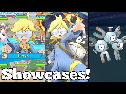 BP Clemont & Magneton Showcases vs 2000p Unova Champion Stadium | Pokemon Masters EX