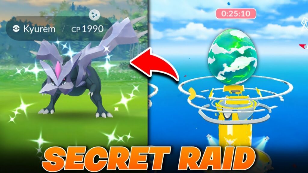 Secret shiny kyurem raids in pokemon go | How to get kyurem raids in pokemon go | shiny kyurem raid