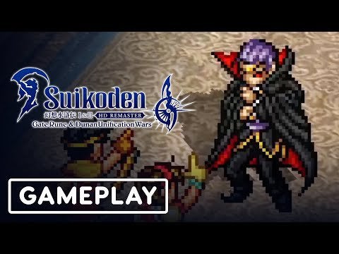 Suikoden I & II HD Remaster Gate Rune and Dunan Unification Wars - Neclord Boss Gameplay