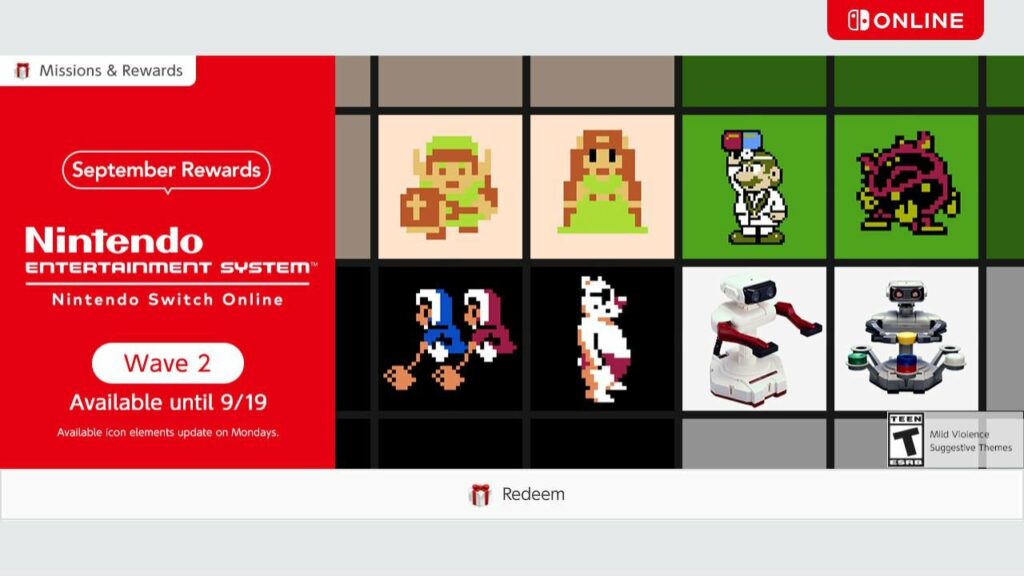 The Second Wave of NES themed profile icons for Nintendo Switch Online are now available!