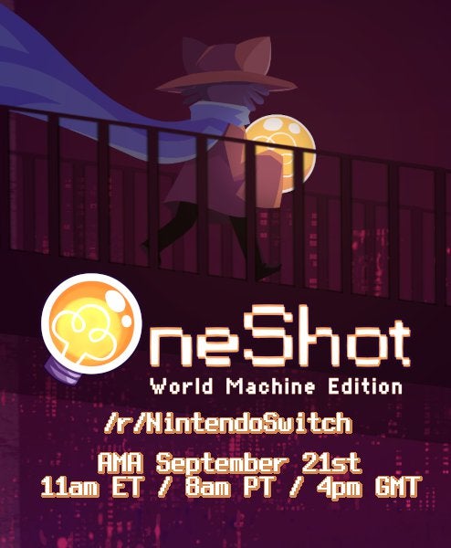 We are the creators of OneShot, and our game is coming to the Nintendo Switch! AMA