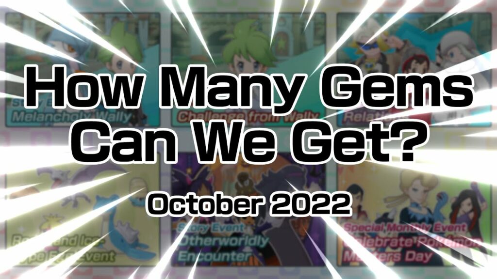 [Pokemon Masters EX] HOW MANY GEMS CAN WE GET? (October 2022)