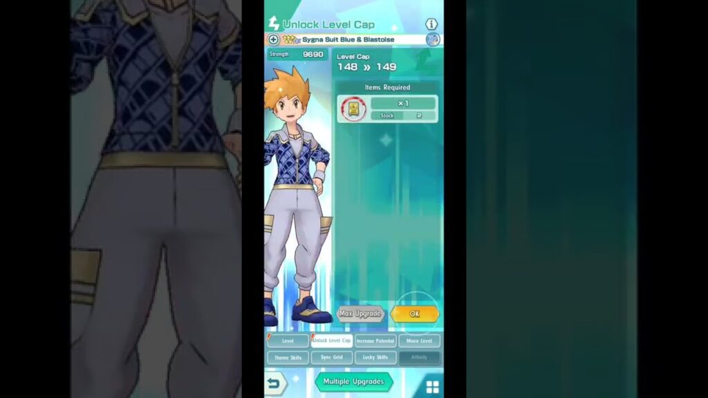Pokemon Masters Ex Make SS Blue Level 150