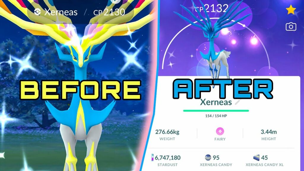 THIS LEGENDARY POKEMON HAS TWO DIFFERENT SHINY COLORS! New Shiny Xerneas Raids in Pokemon GO!