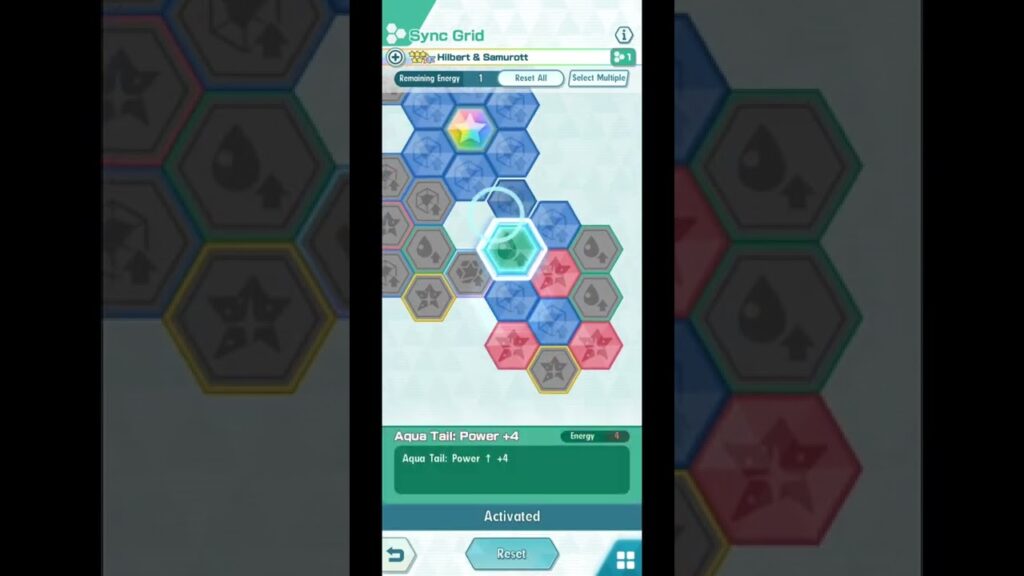 Pokemon Masters Ex Hilbert 3/5 Sync Grid