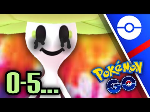 Shiinotic super AMAZING 0-5 in GO Battle League for Pokemon