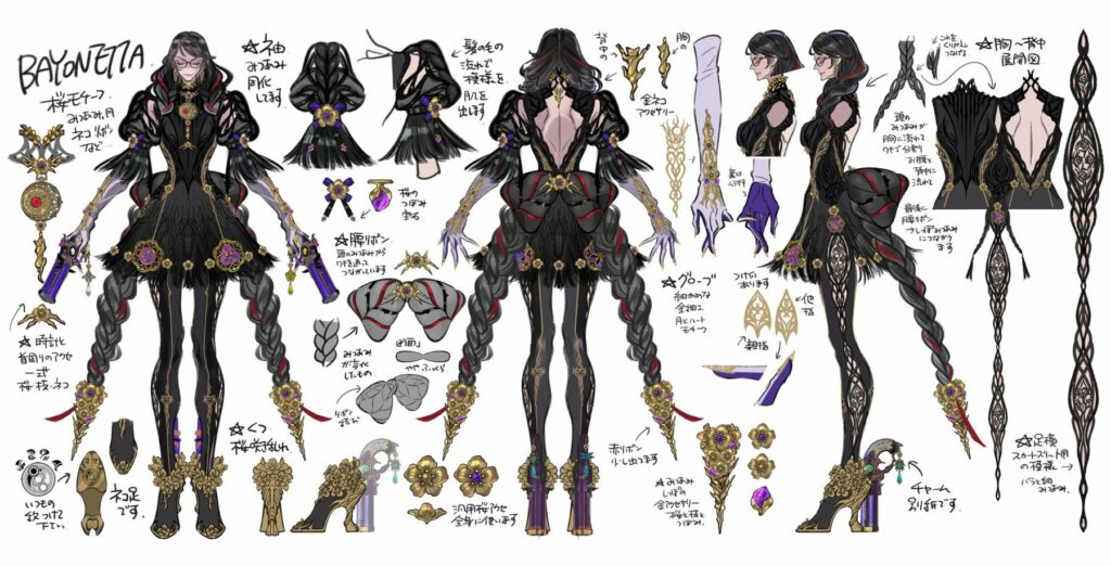 Platinum Games Blog introduces Umbra Studies: Vol.1 Concept Art for Bayonetta and new character Viola!