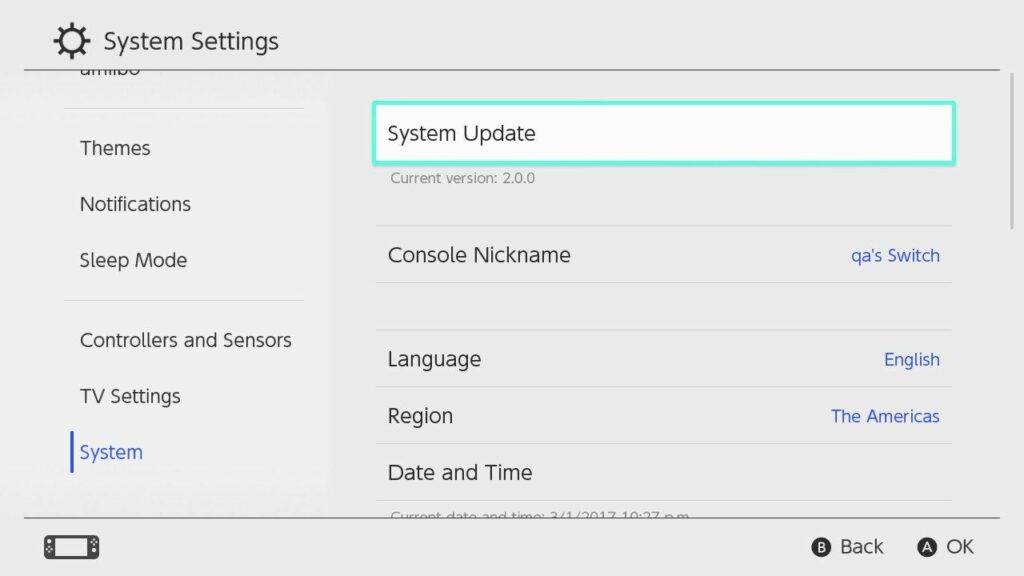 Nintendo Switch update version 15.0.0 now available
