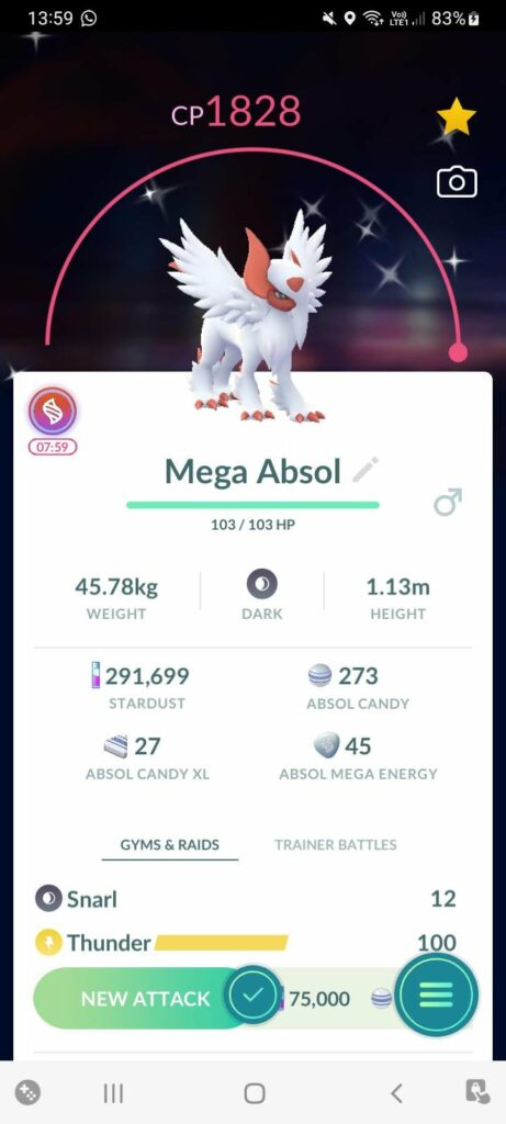 shiny mega absol looks awesome,you may now resume your daily business
