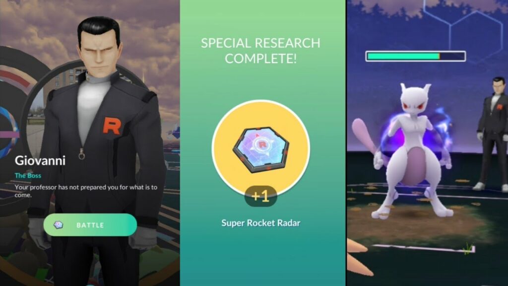 Battle Against Giovanni In Pokemon Go | Shadow Mewtwo In Pokemon Go #shorts #shadowmewtwo #giovanni