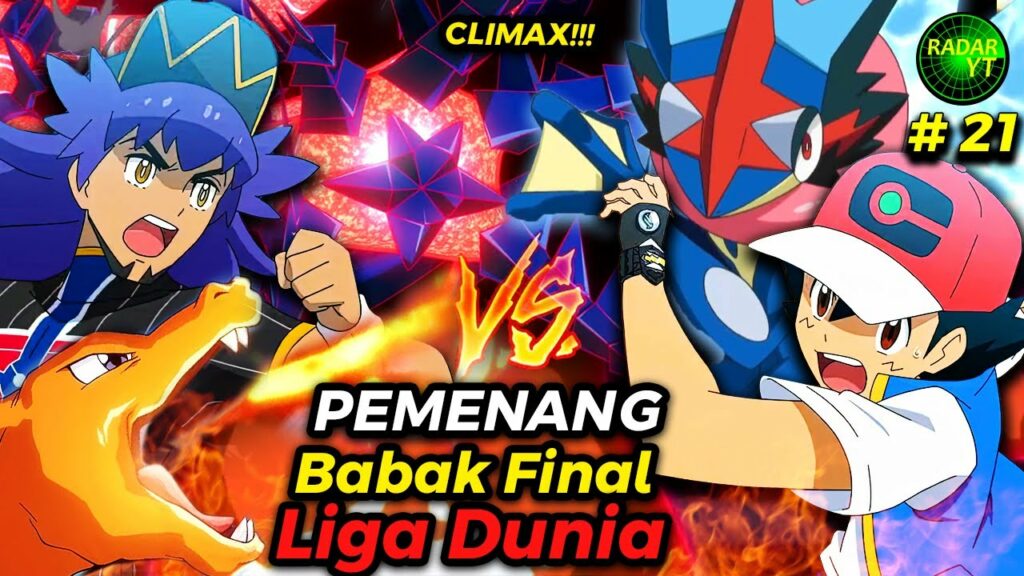 Inilah Pemenang Babak Final Liga Dunia | Alur Cerita Pokemon Master Journeys Episode 132 133