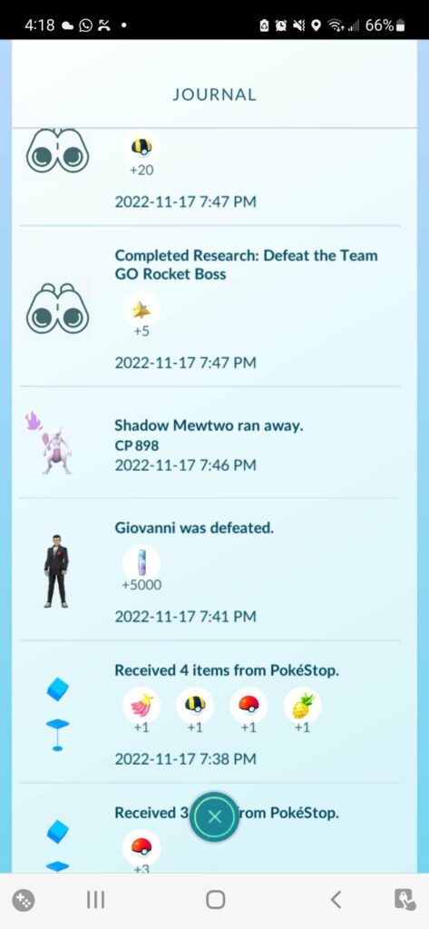 shadow mewtwo ran away since I was a passenger in a car. reminder not to be like me