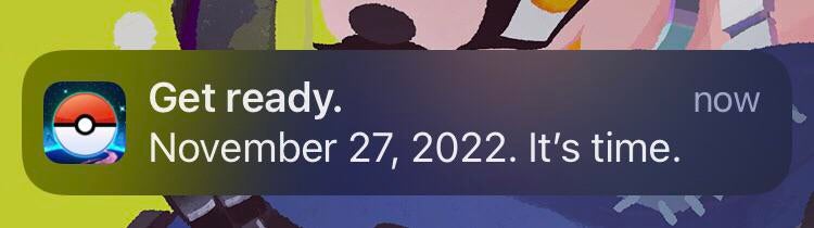 Haven’t opened this game in months. Terrifying notif to get out of context. It’s time for WHAT?!