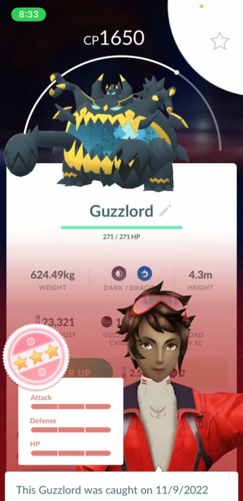 Took a walk tonight with my nephew… I caught this on my first throw, he used 20 balls and walked away with nothing. :-(