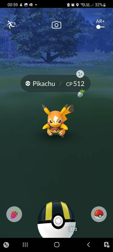 Just got a shiny Pikachu Libre from GBL rewards after hitting Legend 🙌