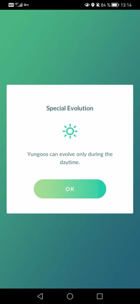 TIL Niantic doesn't count 1:14 PM as "daytime" if you're above the arctic circle (we have 24 hours darkness a day, since the sun doesn't rise above the horizon)