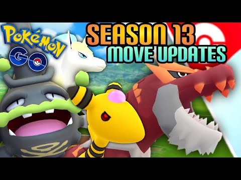GO Battle League Season 13 Move UPDATES in Pokemon GO // seems... Interesting...