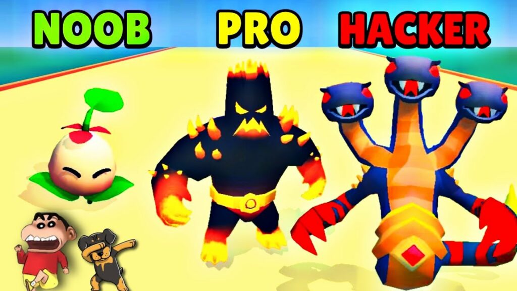 SHINCHAN and CHOP became POKEMON MASTERS|Noob vs Pro vs Hacker In MONSTER SQUAD RUSH| IamBolt Gaming