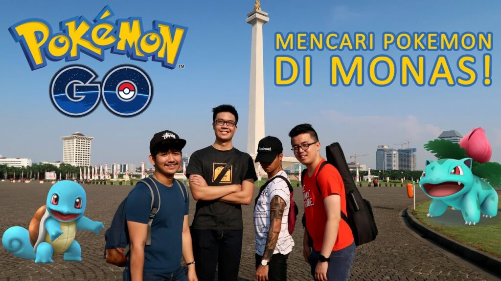 Mencari Pokemon di Monas! - Pokemon GO VLOG (with rezaoktovian & Christian Bong)