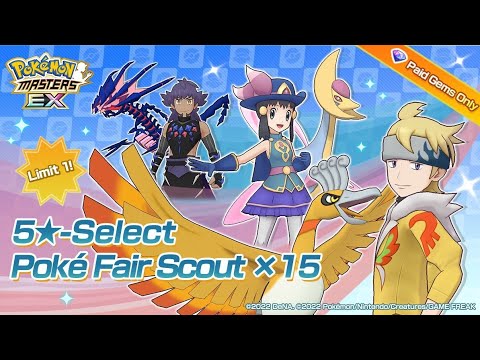 Pokemon Masters EX: 5* Select Pokefair Scout X15