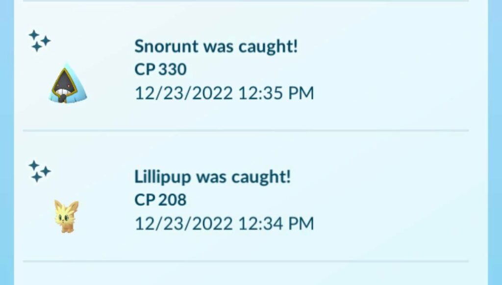 Back to back wild shinies!