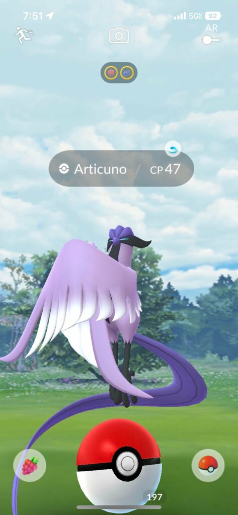47 cp ultra ball, golden razz and great throw and it still ran.