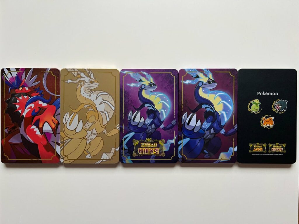 Just got the South Korean Pokemon Scarlet and Violet SteelBooks to complete the collection!