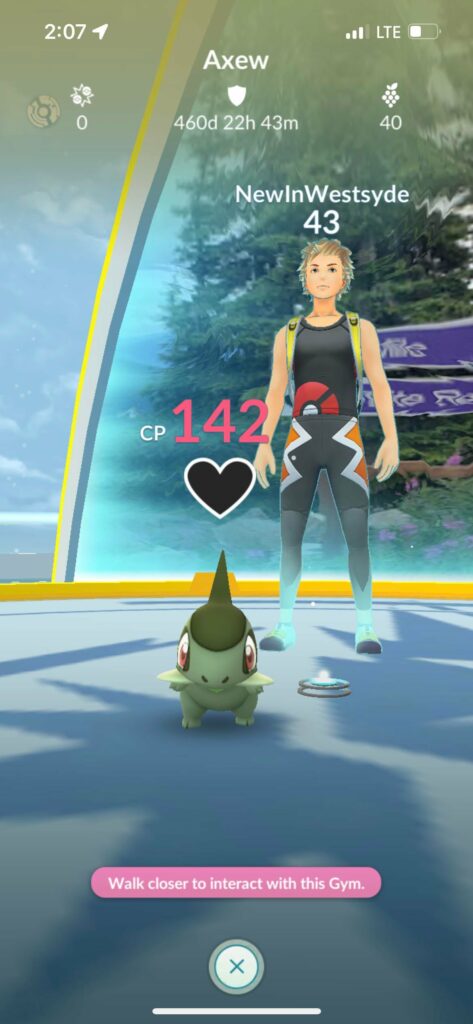 This Poor Axew Has Been Stuck in This Gym On A Ski Trail For 460 Days! What Do I Sacrifice To This Gym When I Knock It Out?