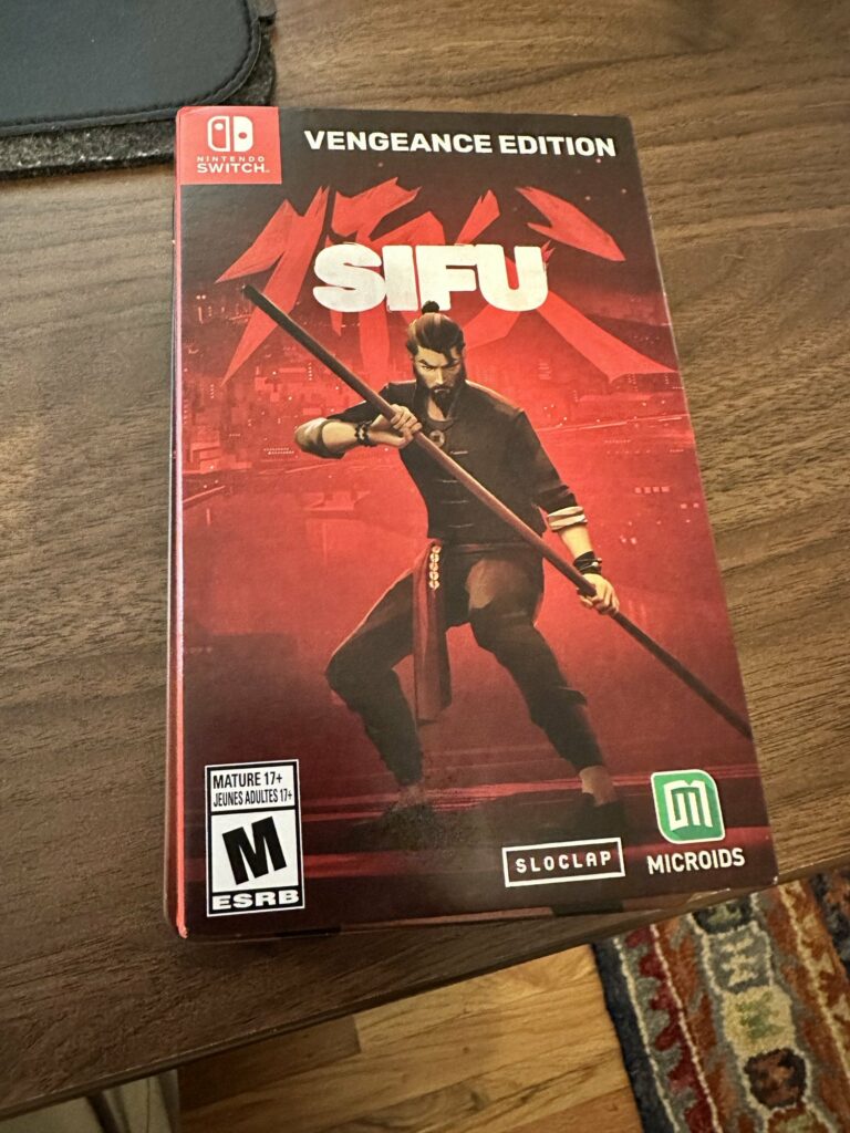 SIFU came in the mail today, real nice Vengeance Edition (not pictured is the art book, digital soundtrack & 3 lithographs). Pumped!