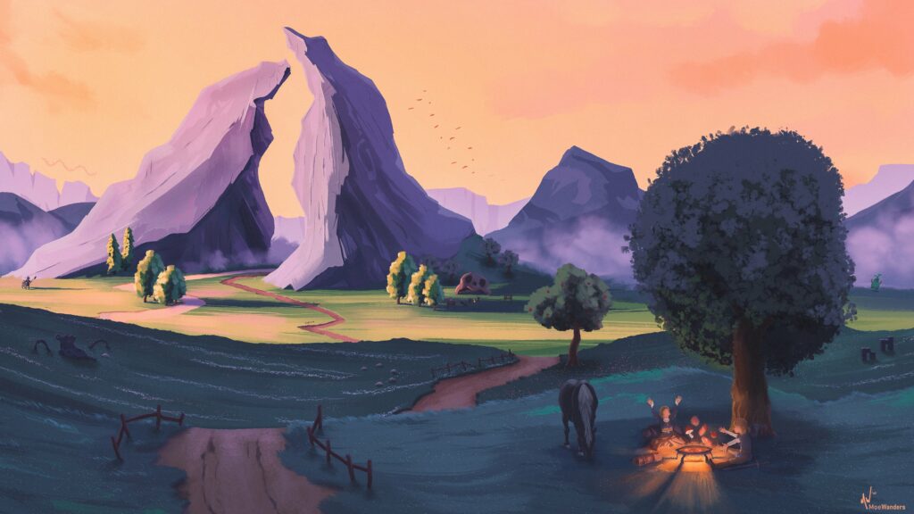 The Road to Dueling Peaks [Zelda Fan Art]
