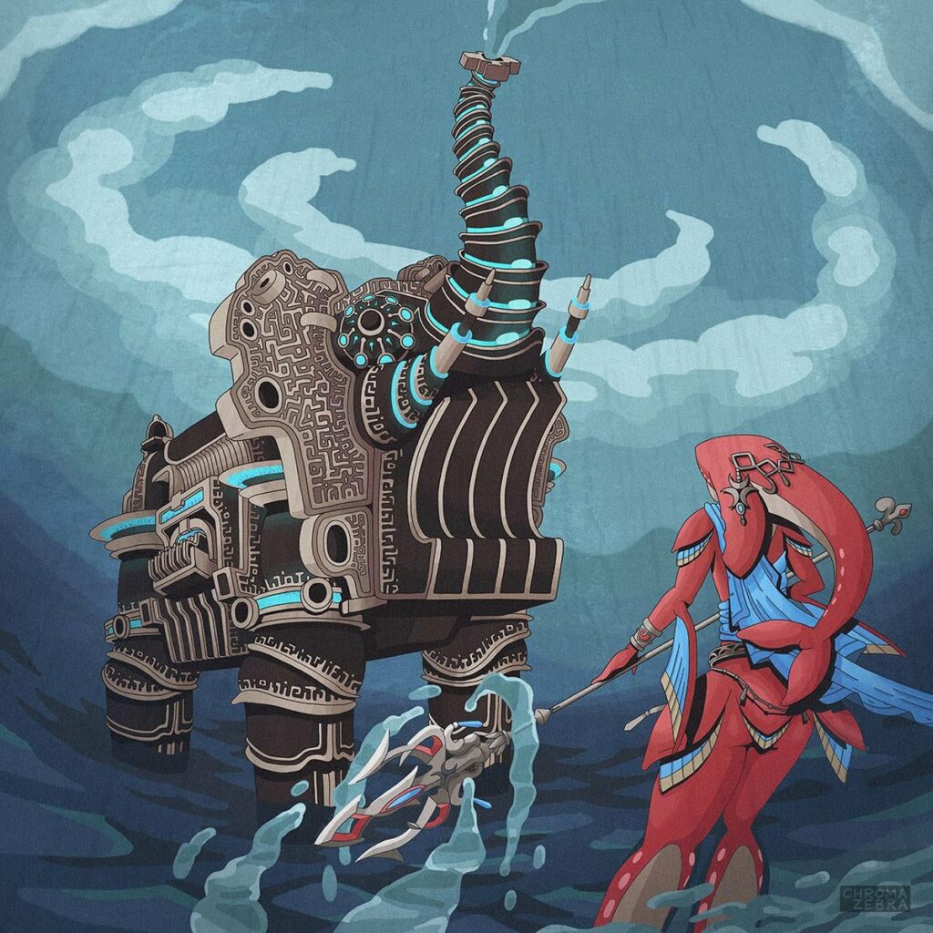 [Zelda] Divine Beast Vah Ruta, Art by Me (2/4)