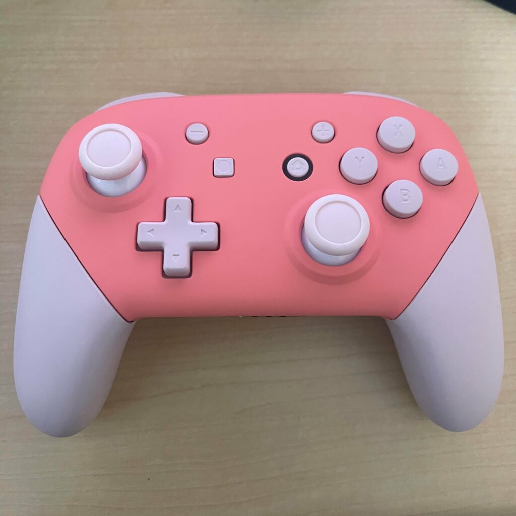 Pro Controller shell swap ~ Coral x sakura