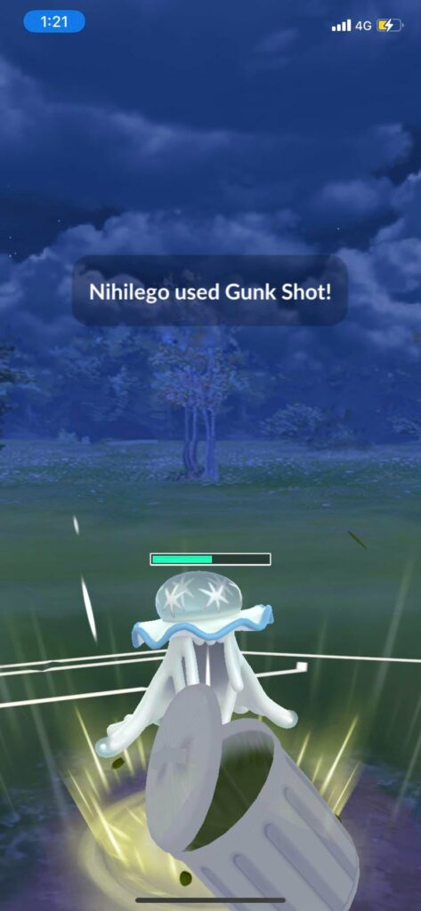For the those of you who didn’t know you can kick a literal trash can at other Pokémon.... I present to you gunk shot👏🏻