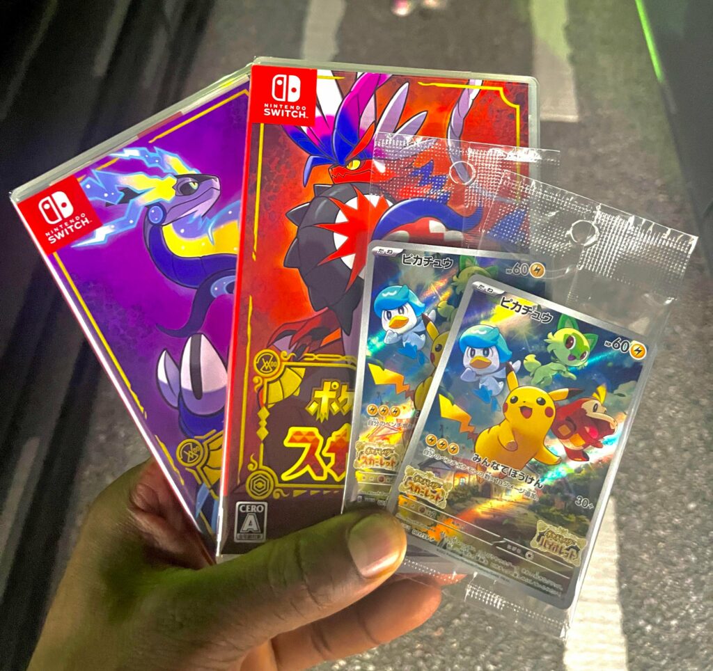 Didn’t know you get cool promo cards when buying Scarlet Violet.