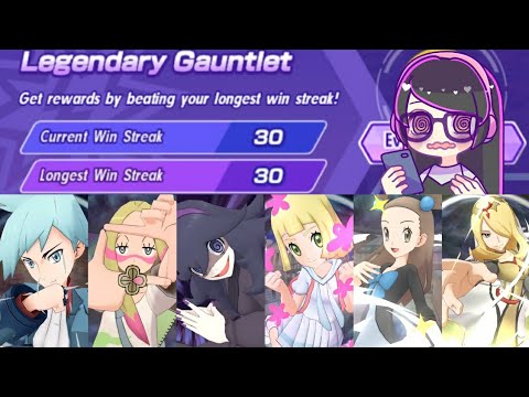 Pokemon Masters EX | Legendary Gauntlet VII | 30 Win Streak | Regirock/Latias/Uxie | January 2022