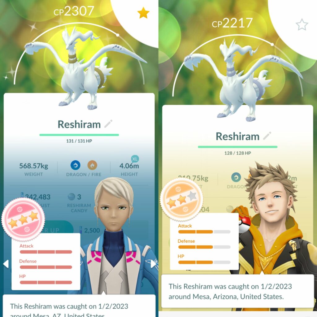 My Son and I Did a Raid. He Got the Best Possible Reshiram and I got the worst.