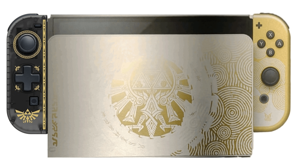 Edited the HORI Zelda Controller onto the leaked TOTK OLED, love the look!