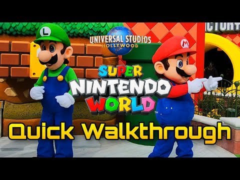 Soft open quick walkthrough of SUPER NINTENDO WORLD Hollywood