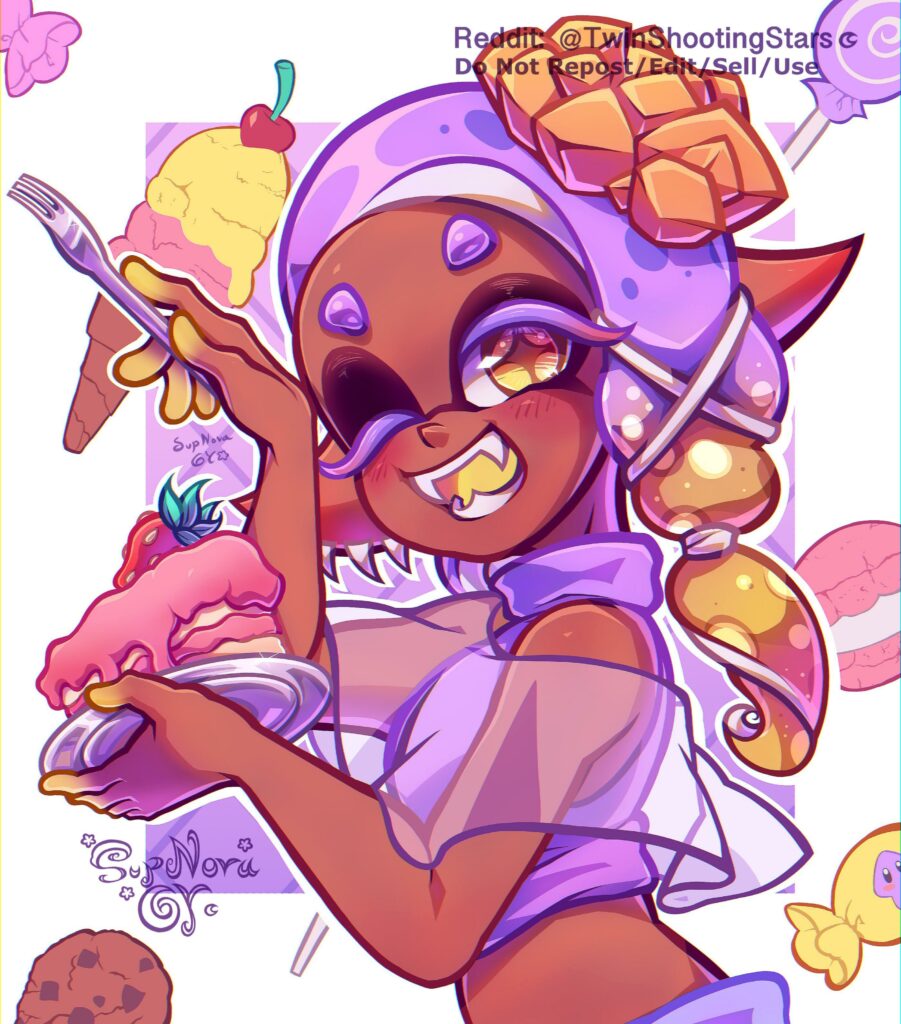 [OC]Frye from Splatoon 3; team sweets 🍰