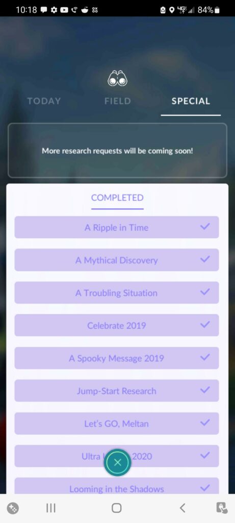 Really hope they release a new special research soon... nice to have something to grind towards other than just catching.