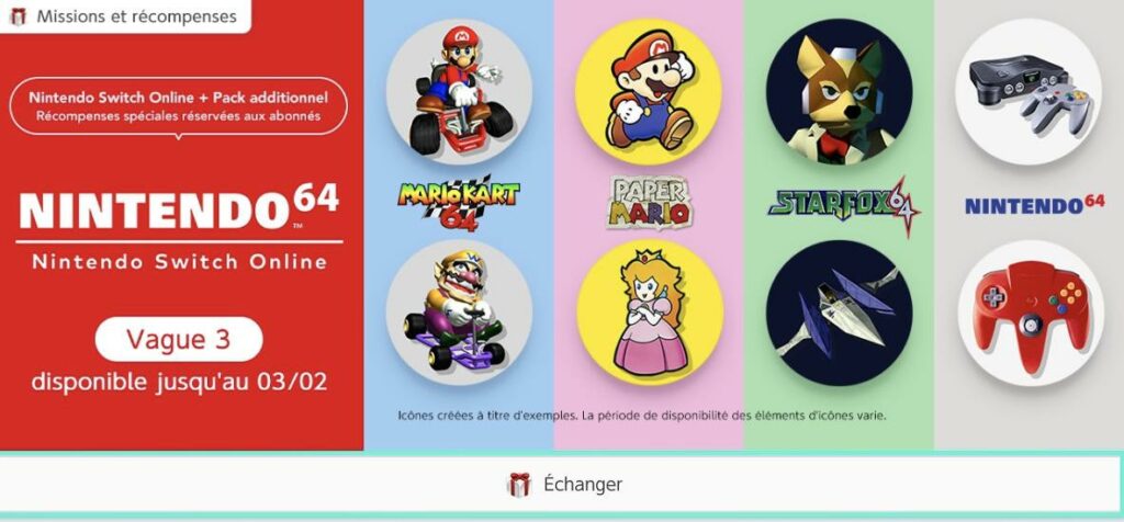 The third wave of Nintendo 64 Nintendo Switch Online user icons are now available!