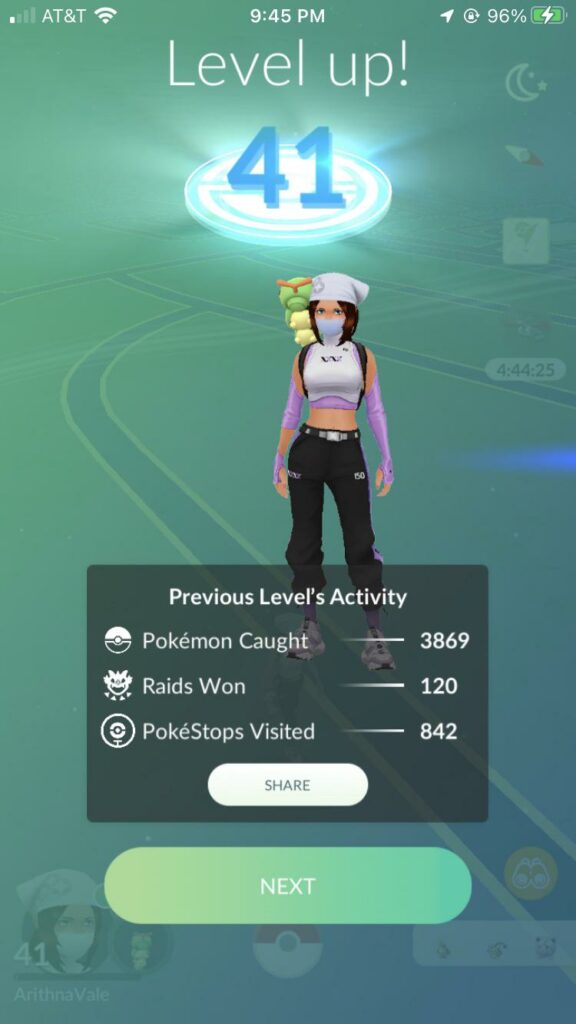 Level Up! 5 months of grinding from 40 to 41!