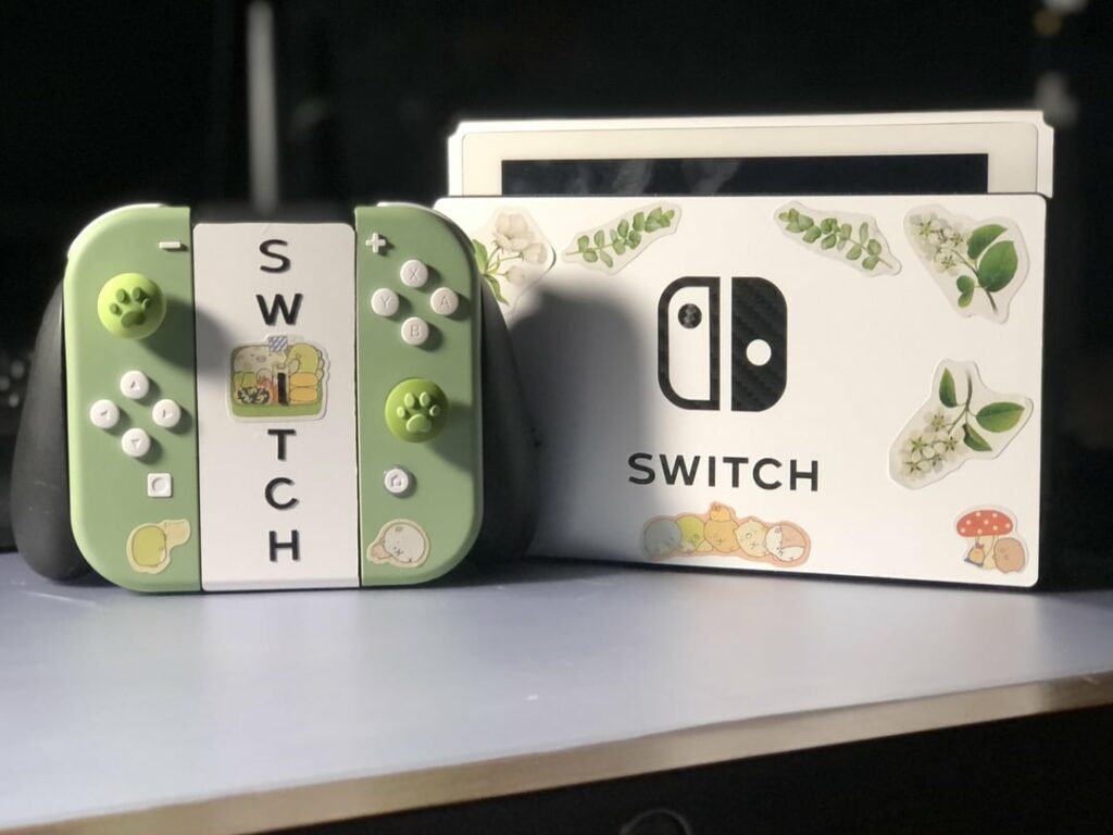 My modded joycons and customized Nintendo Switch!