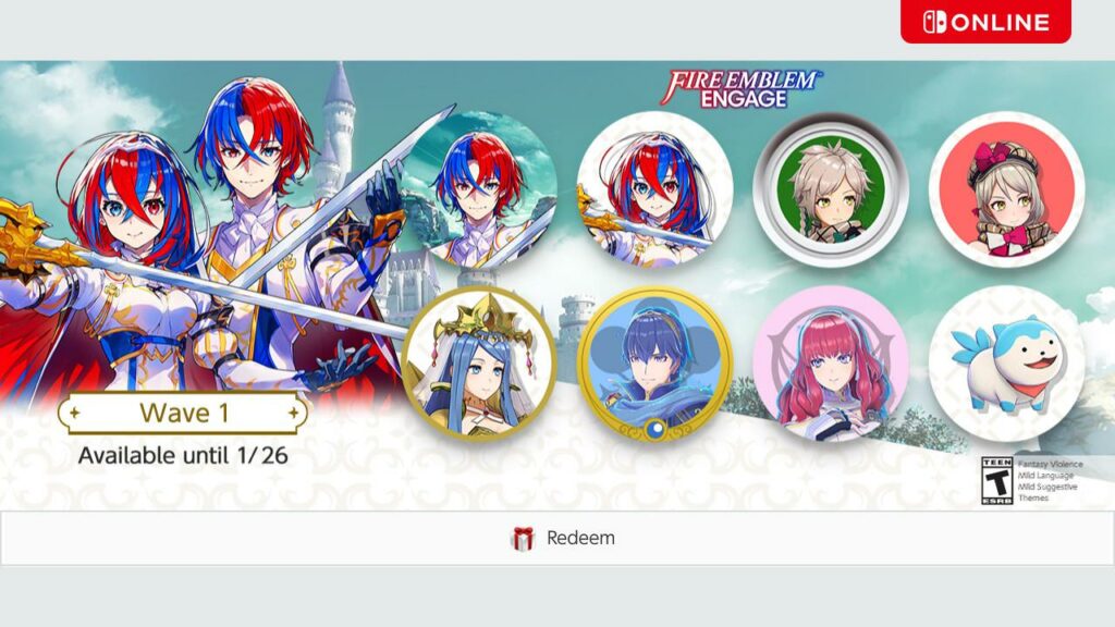 Fire Emblem Engage user icons are available starting today for Nintendo Switch Online members!